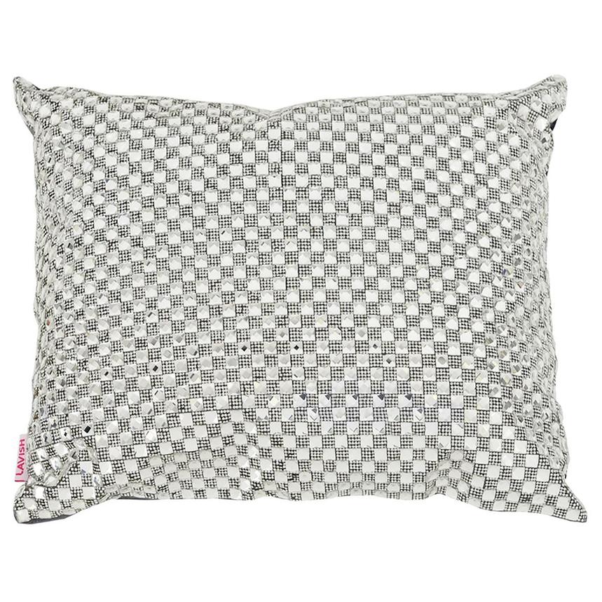 Dolce Silver Accent Pillow main image, 1 of 3 images.