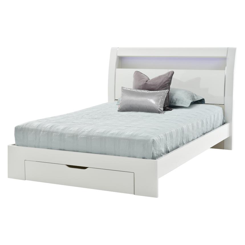 Benton White Full Storage Bed main image, 1 of 7 images.