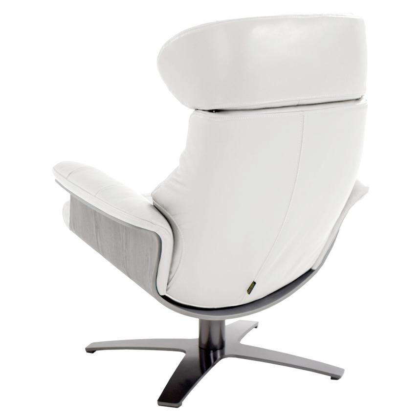 Enzo Pure White Leather Accent Chair  alternate image, 5 of 11 images.