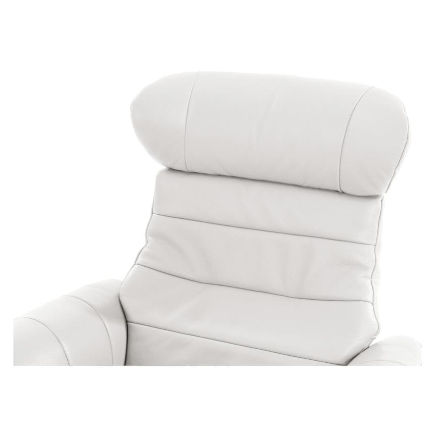 Enzo Pure White Leather Accent Chair  alternate image, 6 of 11 images.