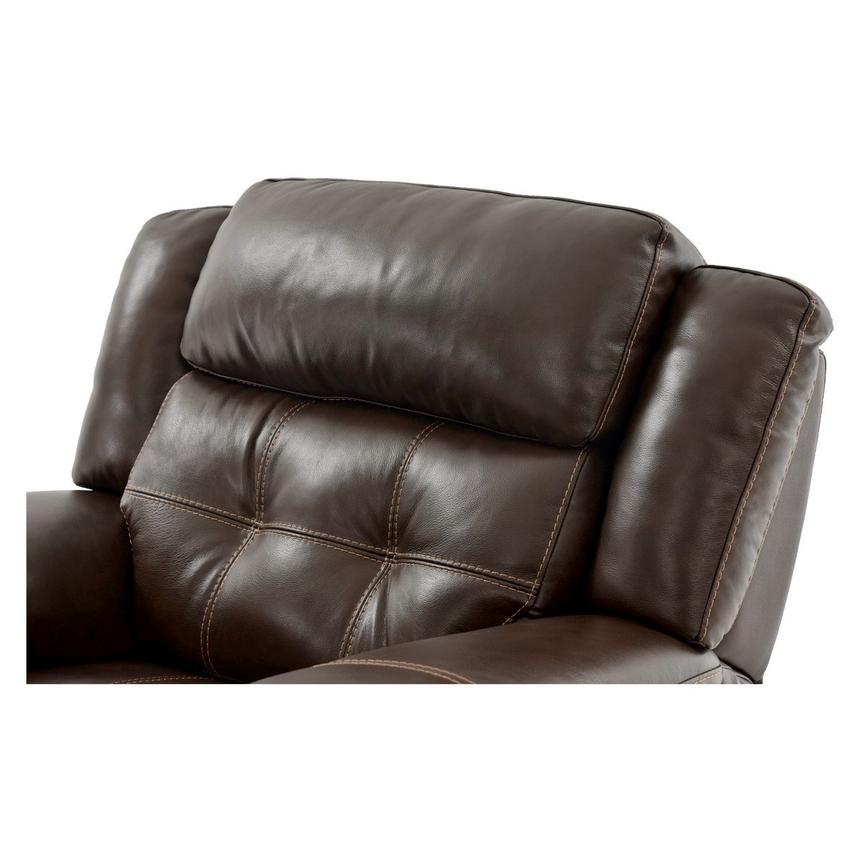 Stallion Brown Leather Power Recliner  alternate image, 5 of 10 images.