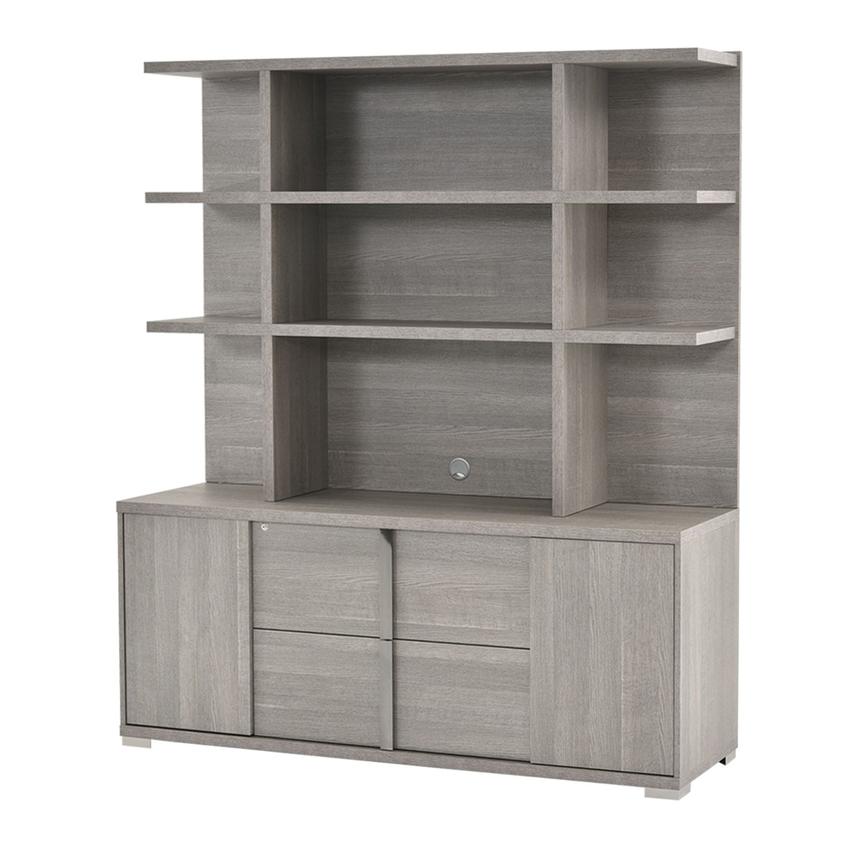 Tivo Gray Credenza w/Hutch main image, 1 of 11 images.