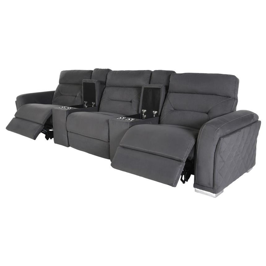 Kim Gray Home Theater Seating with 5PCS/2PWR  alternate image, 3 of 8 images.