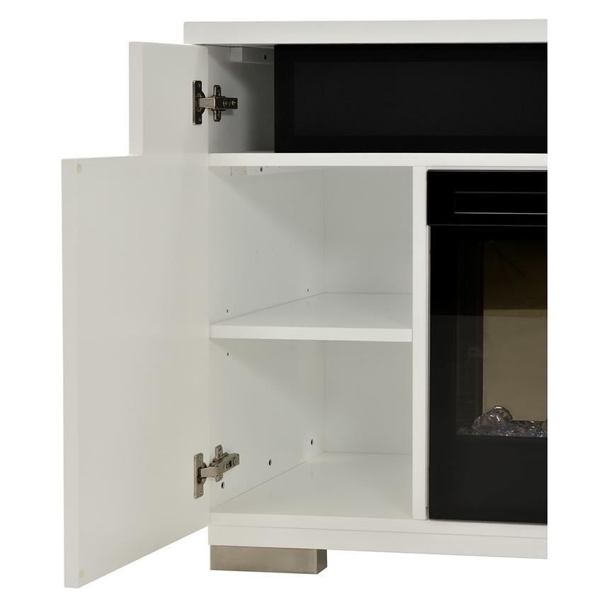 Mile White Electric Fireplace  alternate image, 3 of 12 images.