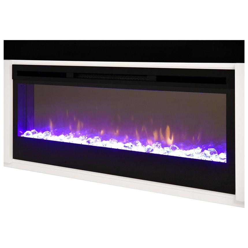 Mile White Electric Fireplace  alternate image, 9 of 12 images.