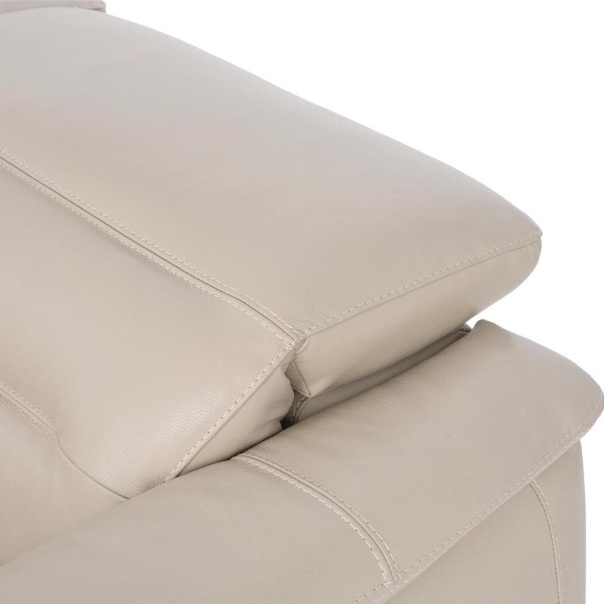 Anabel Cream Leather Power Reclining Loveseat  alternate image, 6 of 9 images.