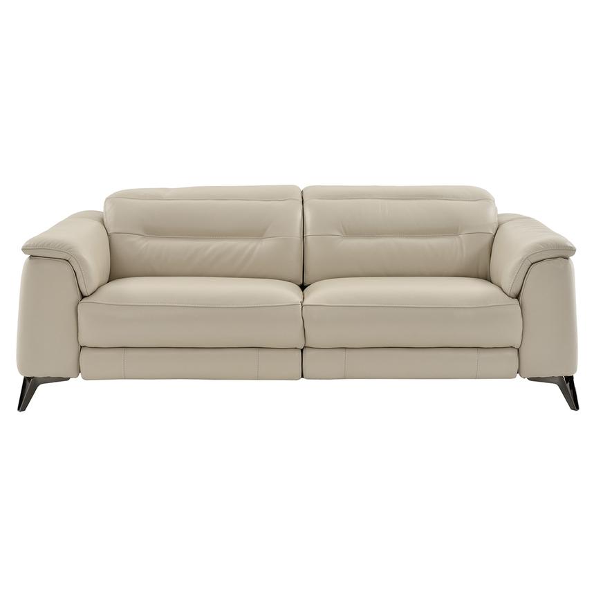Anabel Cream Leather Power Reclining Sofa  alternate image, 5 of 14 images.