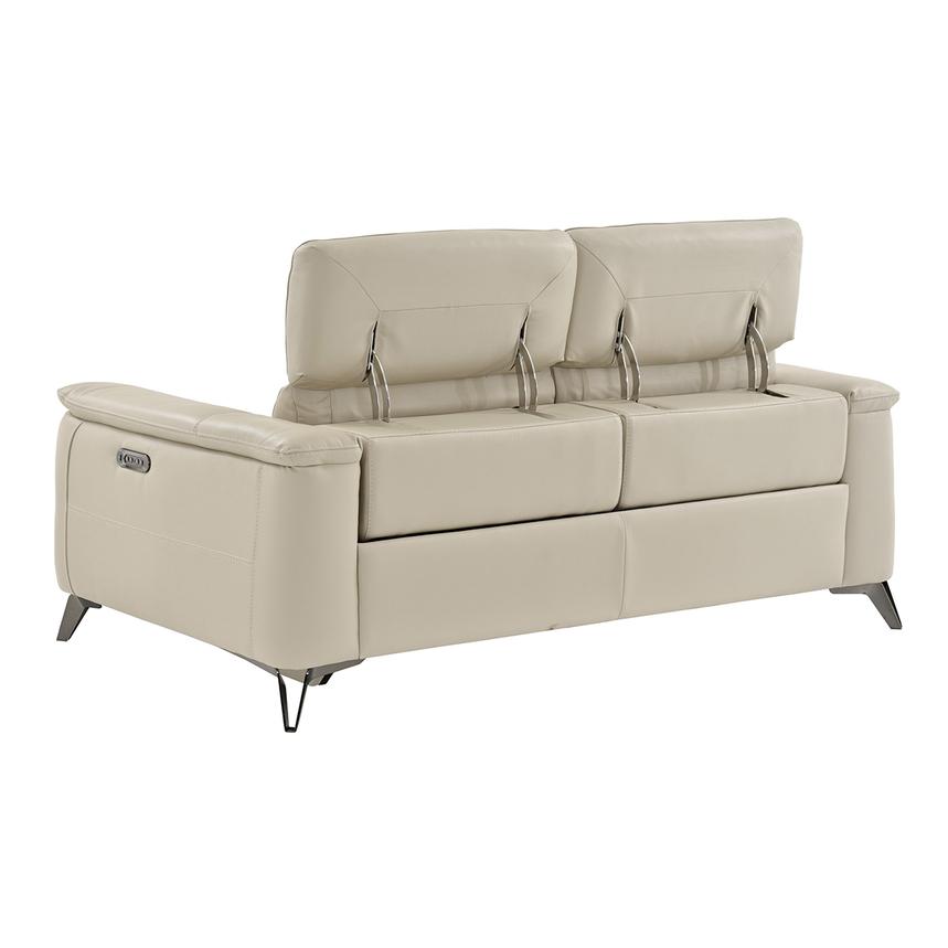 Anabel Cream Leather Power Reclining Sofa  alternate image, 6 of 14 images.