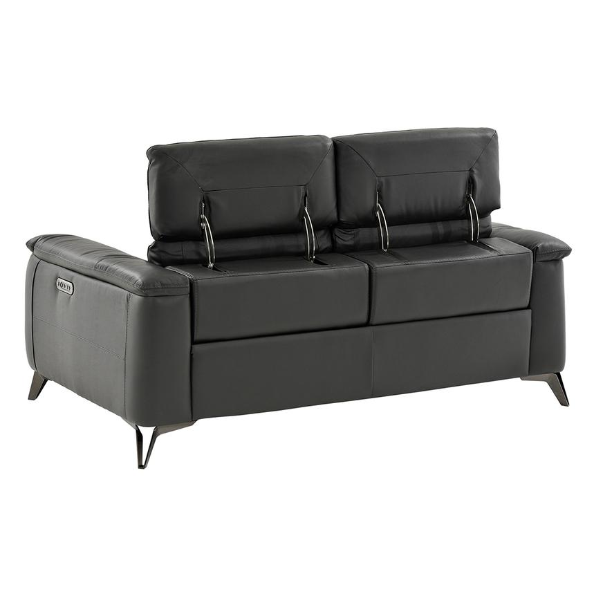 Anabel Gray Leather Power Reclining Sofa  alternate image, 6 of 14 images.