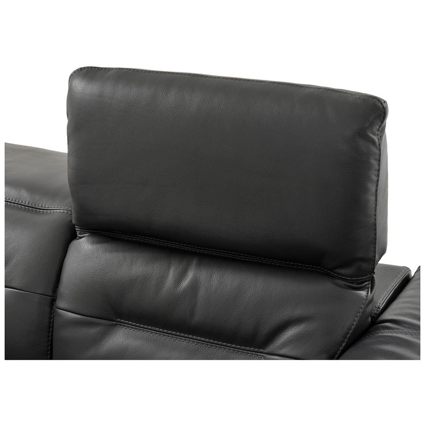 Anabel Gray Leather Power Reclining Sofa  alternate image, 9 of 13 images.