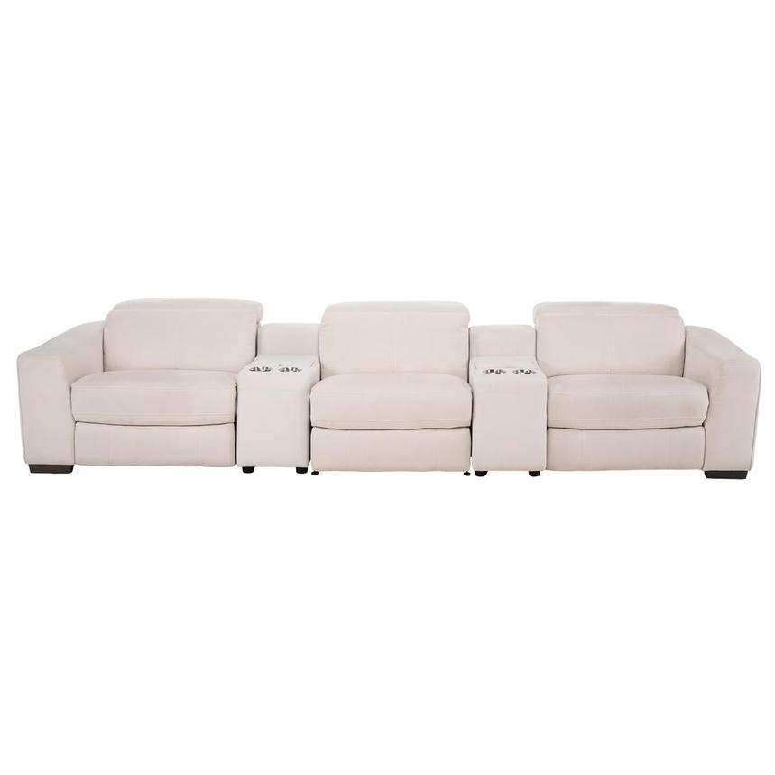 Jameson Cream Home Theater Seating with 5PCS/2PWR  main image, 1 of 9 images.