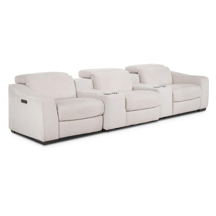 Jameson Cream Home Theater Seating with 5PCS/2PWR  alternate image, 3 of 9 images.