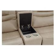 Dan Cream Home Theater Seating with 5PCS/2PWR  alternate image, 8 of 10 images.