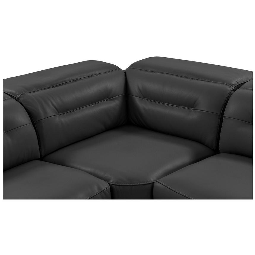 Anabel Gray Leather Power Reclining Sectional with 5PCS/3PWR  alternate image, 6 of 14 images.