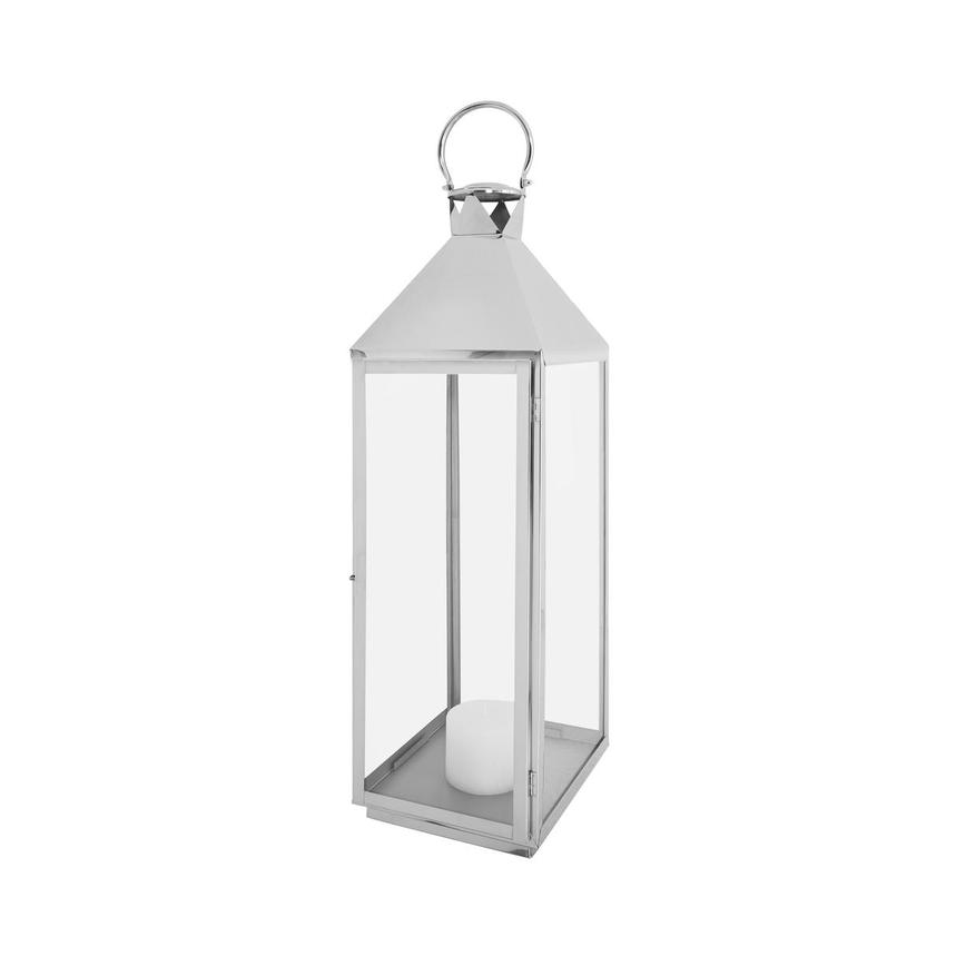 Claudine Silver Small Lantern main image, 1 of 2 images.