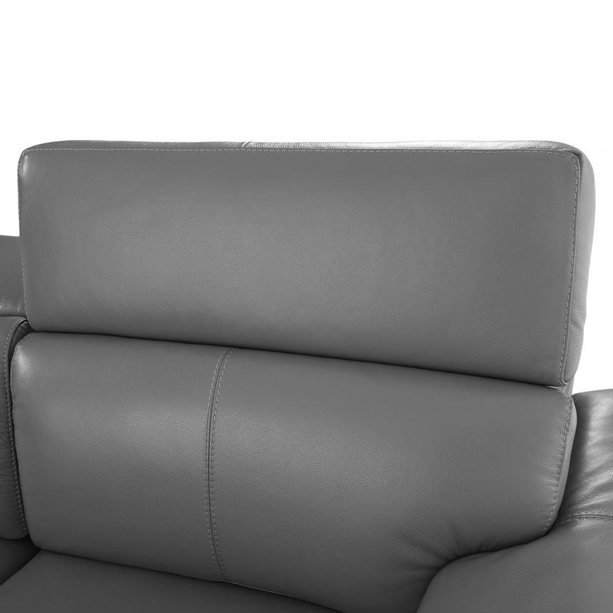 Charlie Gray Home Theater Leather Seating with 5PCS/2PWR  alternate image, 10 of 14 images.