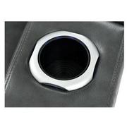 Gio Gray Leather Power Recliner  alternate image, 9 of 14 images.