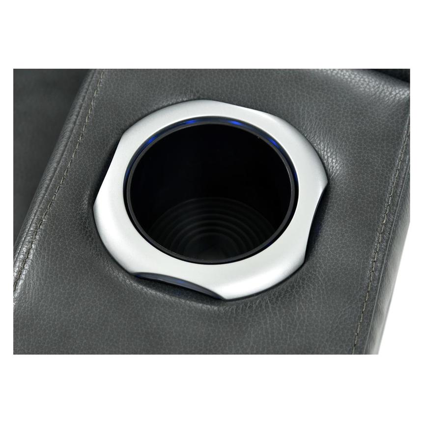 Gio Gray Leather Power Recliner alternate image, 9 of 14 images.