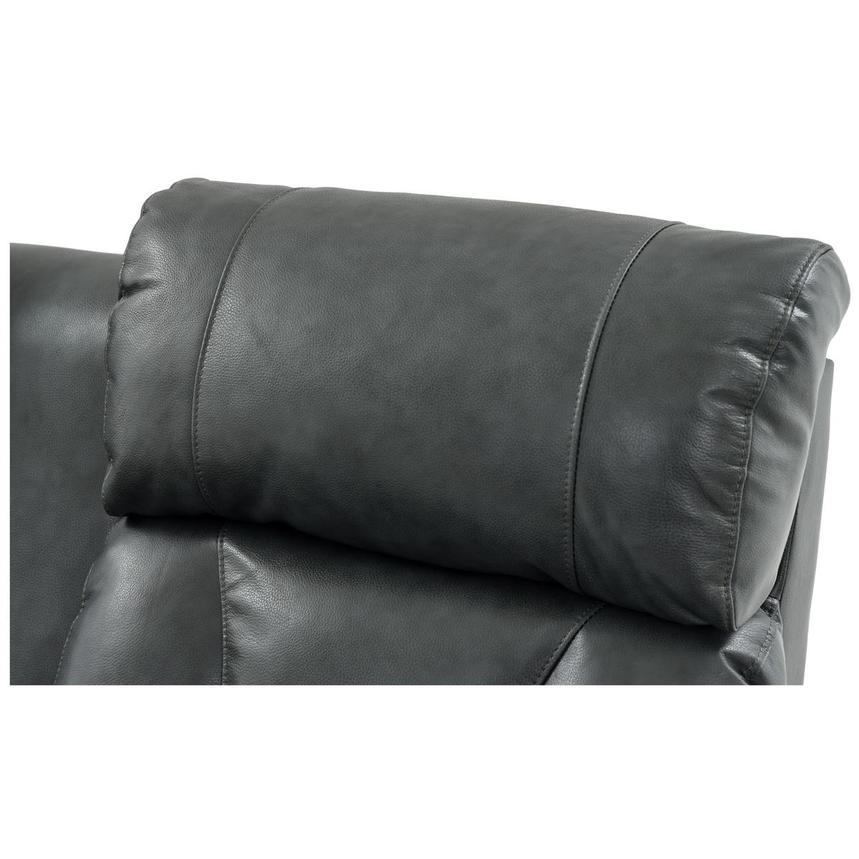 Gio Gray Leather Power Reclining Sofa w/Console alternate image, 11 of 15 images.