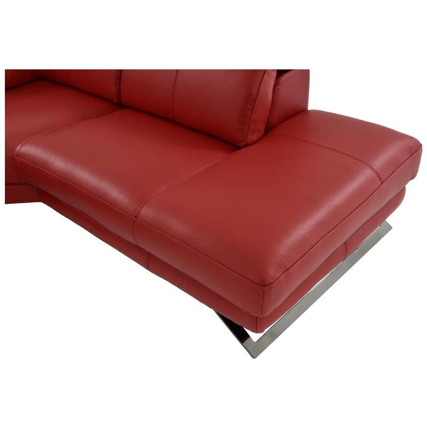 Toronto Red Leather Power Reclining Sofa w/Right Chaise  alternate image, 11 of 13 images.