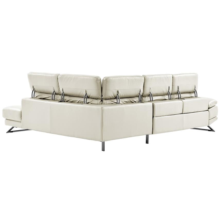 Toronto White Leather Power Reclining Sofa w/Right Chaise  alternate image, 3 of 11 images.
