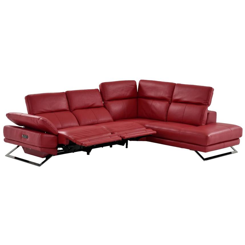 Toronto Red Leather Power Reclining, Red Leather Sofa Recliner