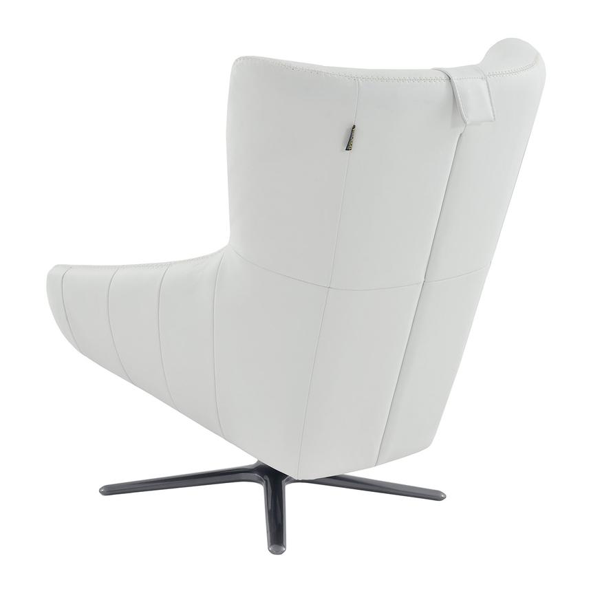 Clara White Leather Swivel Chair  alternate image, 3 of 6 images.
