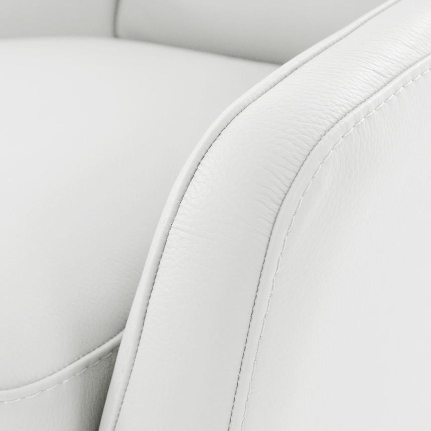 Puella White Leather Accent Chair  alternate image, 5 of 6 images.