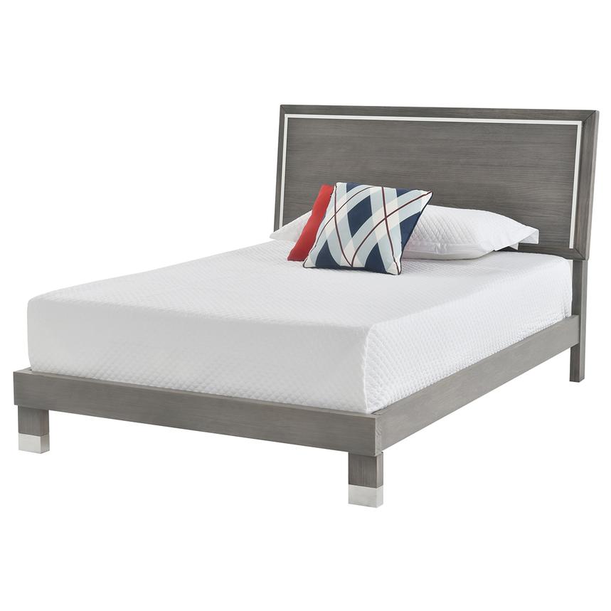 Venezia Gray Queen Platform Bed  main image, 1 of 5 images.