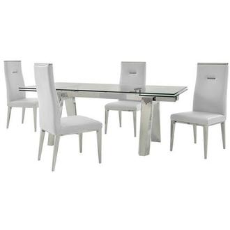 Madox/Hyde I White 5-Piece Dining Set