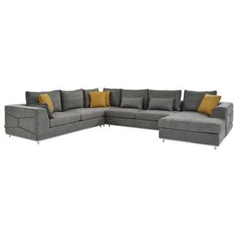Grigio Gray Sectional Sofa w/Right Chaise