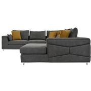 Grigio Gray 4PC Sectional Sofa w/Right Chaise  alternate image, 3 of 7 images.