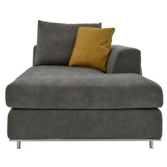 Grigio Gray Right Chaise