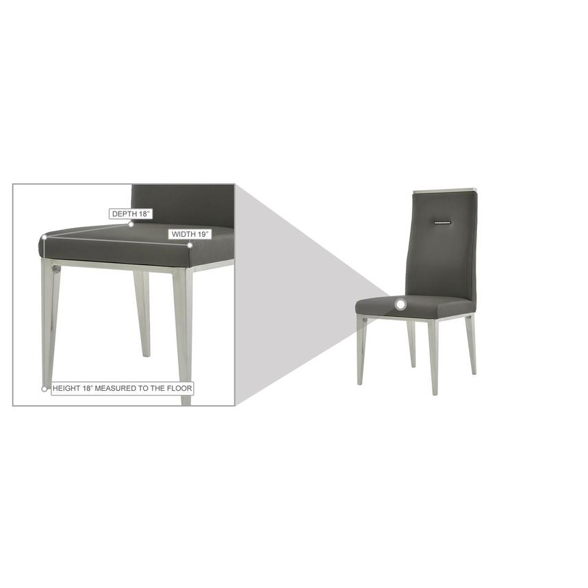 Hyde Dark Gray Side Chair  alternate image, 8 of 8 images.