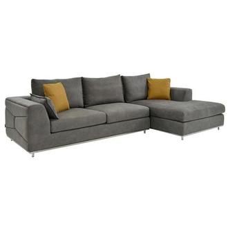 Grigio Gray Sectional Sofa w/Right Chaise