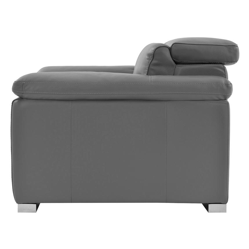 Charlie Gray Leather Power Recliner alternate image, 4 of 10 images.