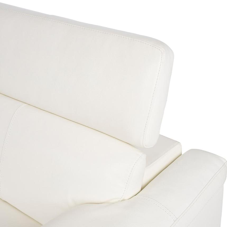 Charlie White Leather Power Reclining Sectional with 5PCS/3PWR alternate image, 6 of 10 images.