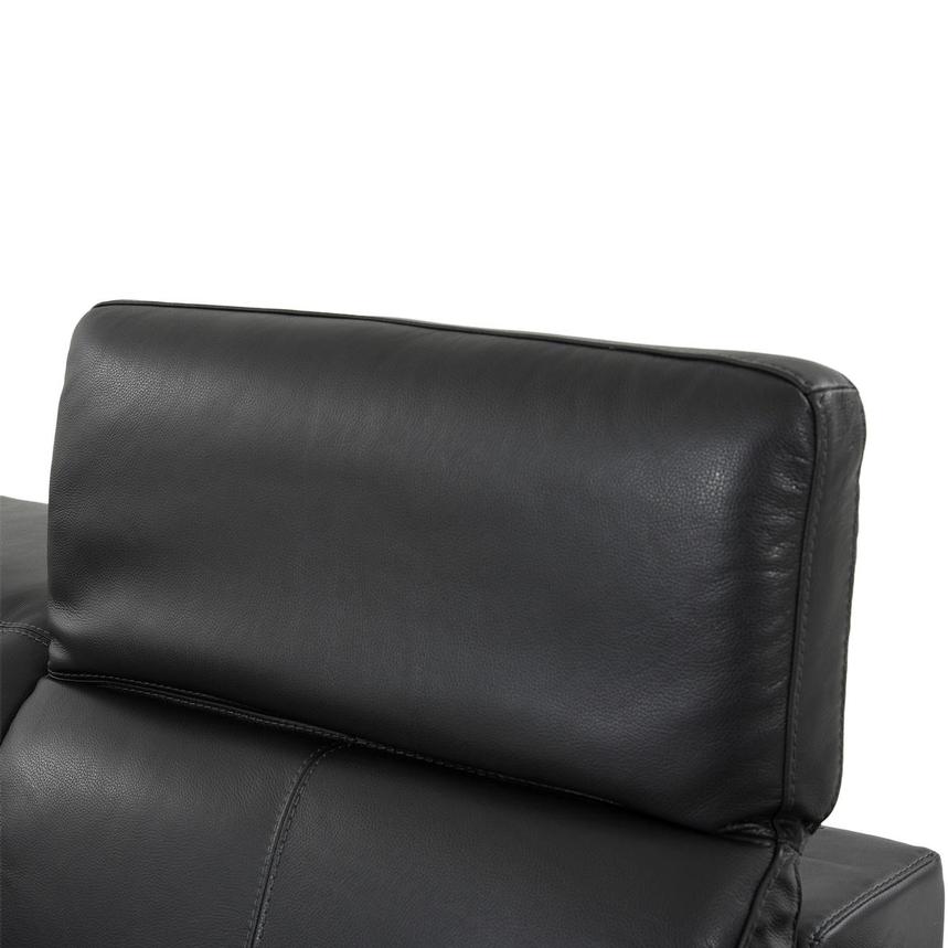 Toronto Dark Gray Leather Power Reclining Sofa w/Left Chaise  alternate image, 5 of 10 images.