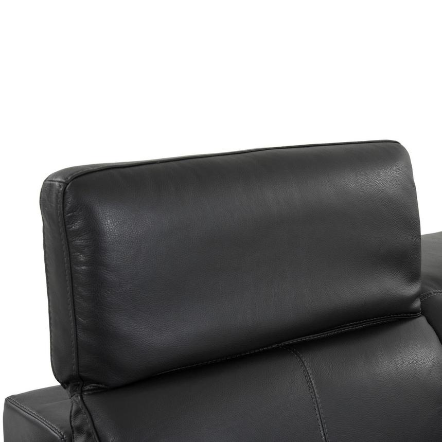 Toronto Dark Gray Leather Power Reclining Sofa w/Right Chaise  alternate image, 5 of 10 images.