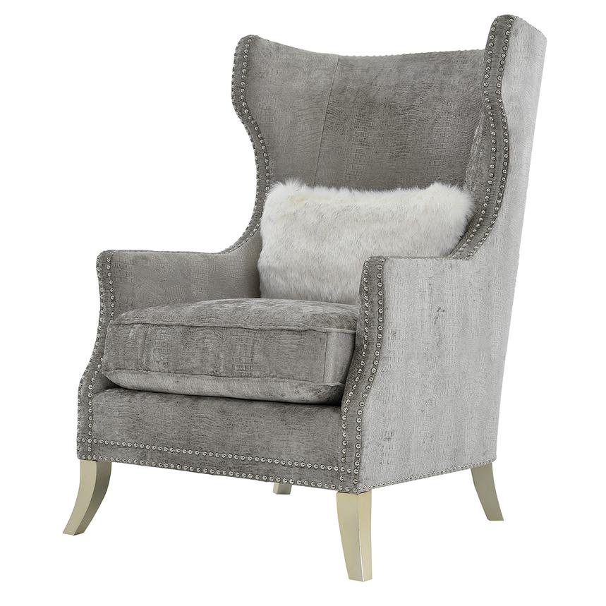 Page Gray Accent Chair  main image, 1 of 7 images.