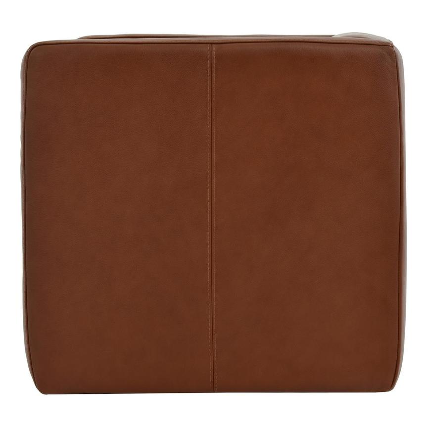 Cute Brown Leather Accent Chair alternate image, 4 of 10 images.