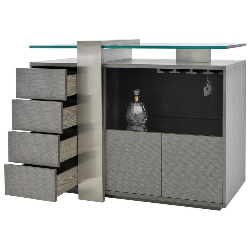 Totem Gray Bar Cabinet | El Dorado Furniture