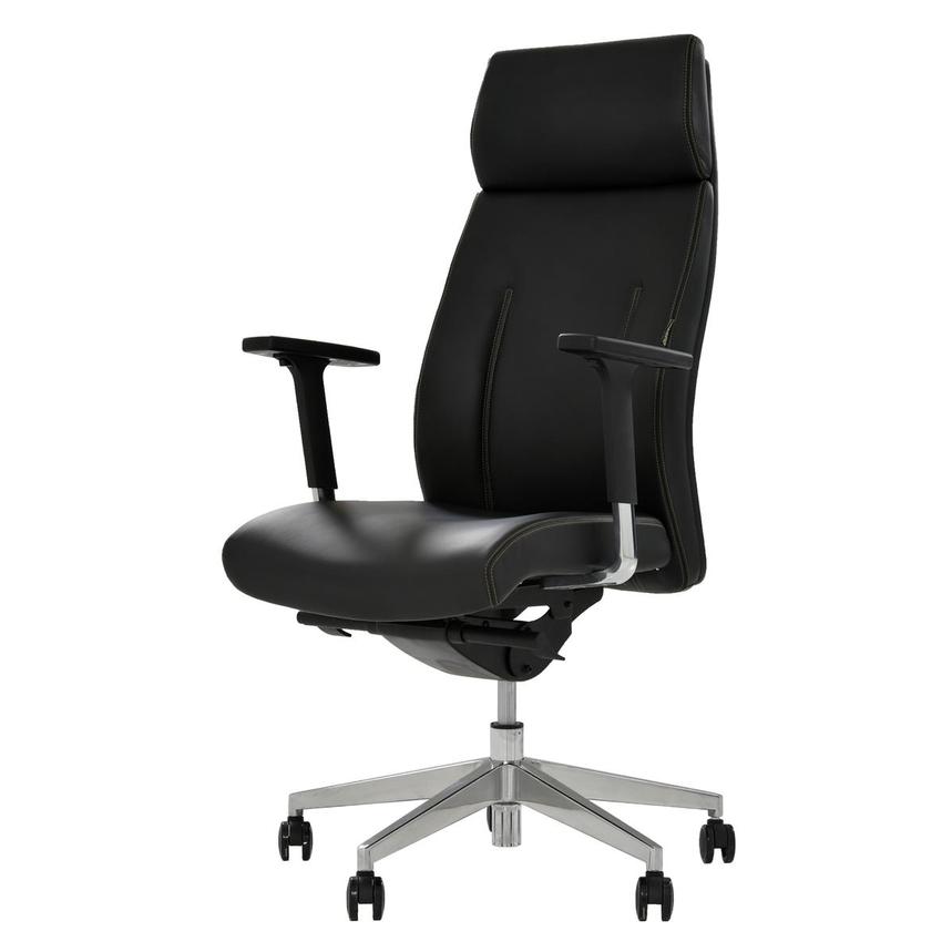 Regulo Black High Back Desk Chair  alternate image, 3 of 8 images.