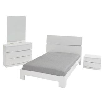 Brighton White 4-Piece Twin Bedroom Set