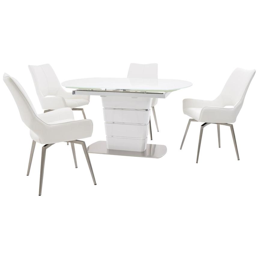 Santal/Kalia White 5-Piece Dining Set  main image, 1 of 14 images.