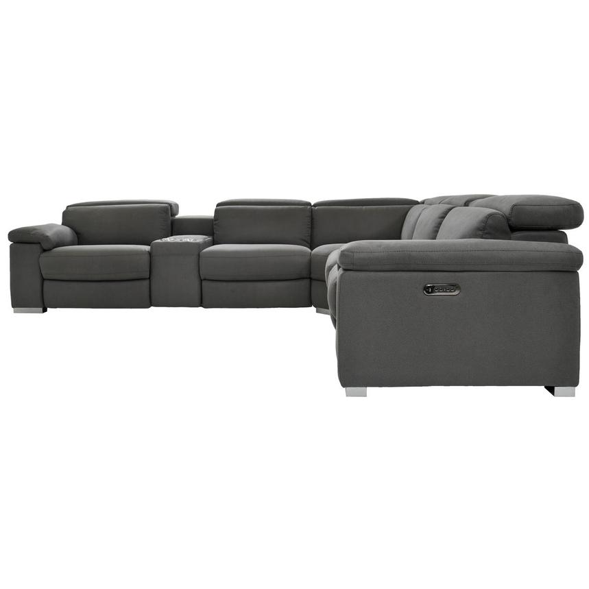 Karly Dark Gray Power Reclining Sectional with 6PCS/3PWR  alternate image, 4 of 10 images.