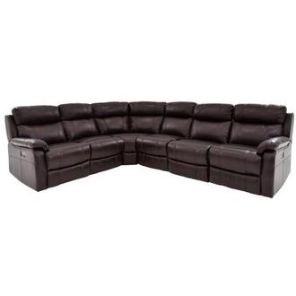 Ronald 2.0 Brown Leather Power Reclining Sectional