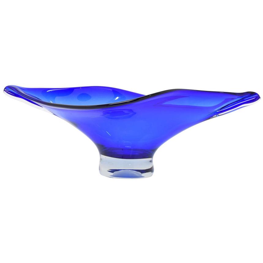 Cobalt Glass Bowl  main image, 1 of 5 images.