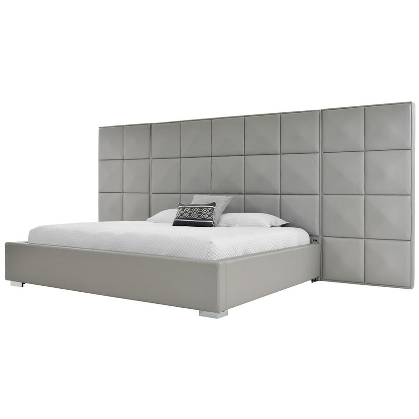Lux Suite Gray King Platform Bed  main image, 1 of 6 images.