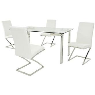 Julli/Jade White 5-Piece Dining Set